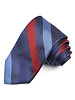 DION Blue Red Striped Silk Tie