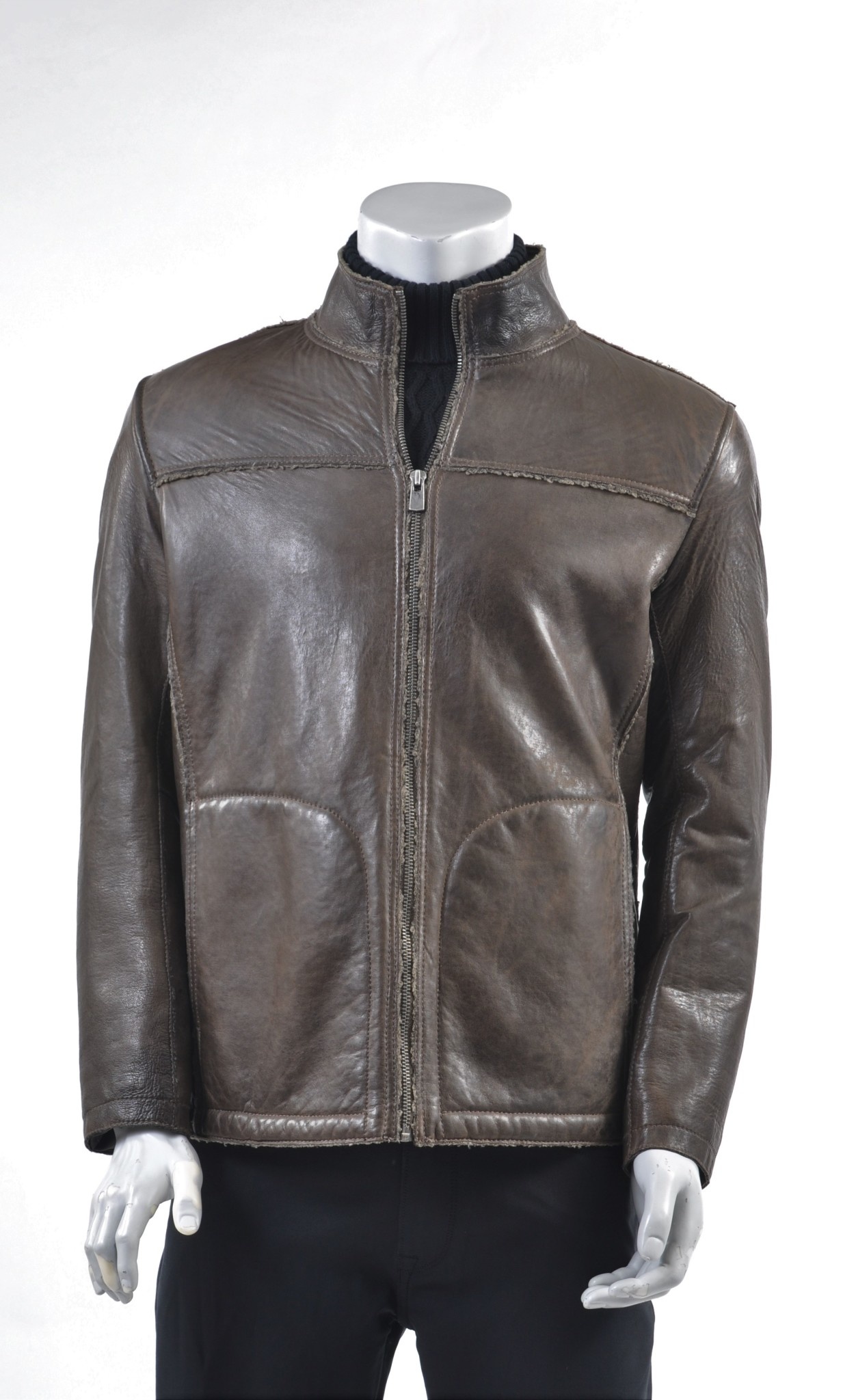 shearling lined bomber jacket
