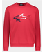 PAUL & SHARK Red Sweatshirt with 3D Embroidered Shark