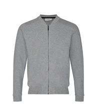 BRUUN & STENGADE Grey Full Zip Sweatshirt