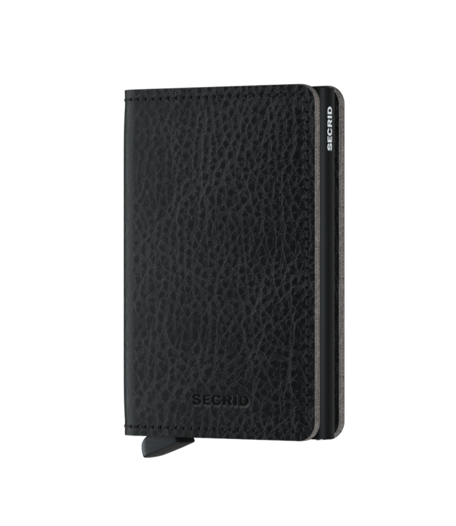 Vegetable Tanned Black Slimwallet