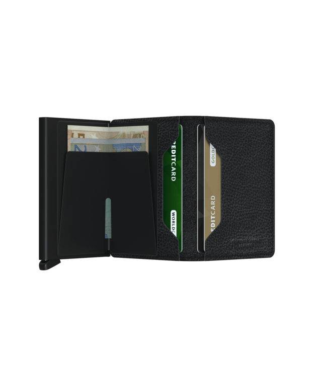 Vegetable Tanned Black Slimwallet