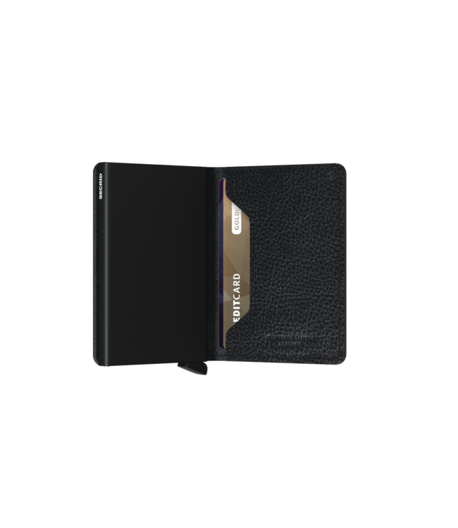 Vegetable Tanned Black Slimwallet