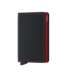 SECRID Matte Black & Red Slimwallet