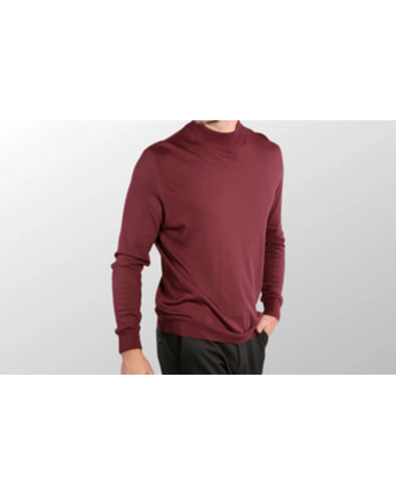7 DOWNIE Cotton Modal Mock Neck Sweater