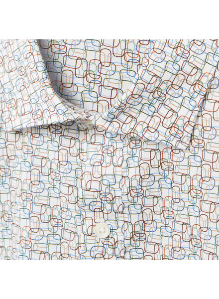BUGATCHI Modern Fit Multi Colour Pattern Shirt