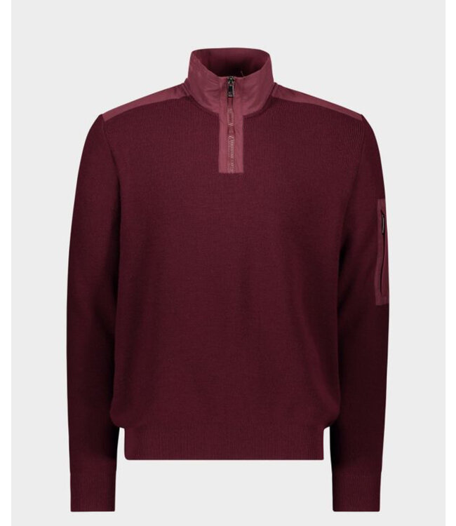 Burgundy 1/4 Zip Sweater