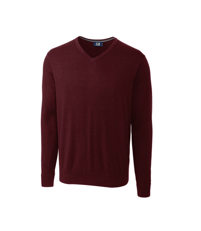 Lakemont Burgundy V-Neck Sweater