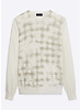BUGATCHI Ivory with Taupe Block Sweater