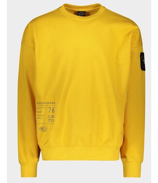 PAUL & SHARK Yellow Sweatshirt with Arm Patch Logo