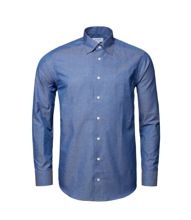 Modern Fit Denim Blue Shirt