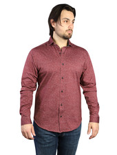 7 DOWNIE Modern Fit Burgundy Shirt