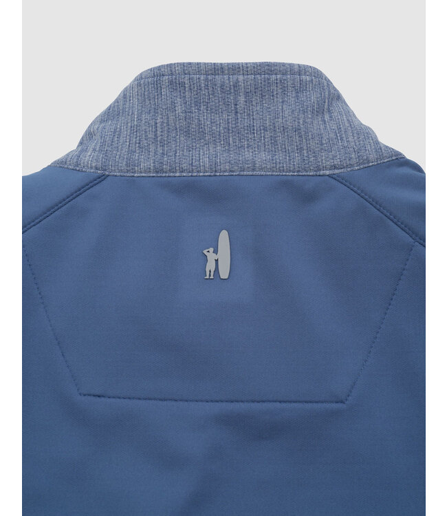 Mid Blue Full Zip with Quilted Front Jacket