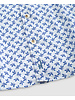 JOHNNIE O Modern Fit White with Blue Shirt
