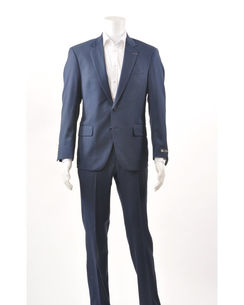 COPPLEY Classic Fit Mid Blue Solid Suit