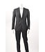 Slim Fit Black Tonal Block Suit