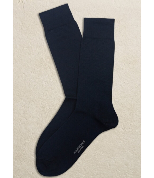 Pima Cotton Solid Navy Socks