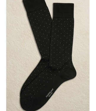 MARCOLIANI Black Grey Dot Socks