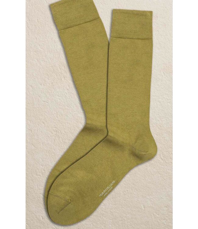 Pima Cotton Solid Khaki Socks