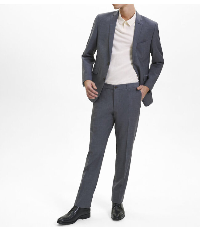 Heather Grey Notch Lapel Performance Suit