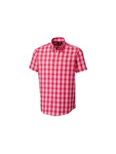 CUTTER & BUCK Classic Fit Red Strive Plaid Shirt