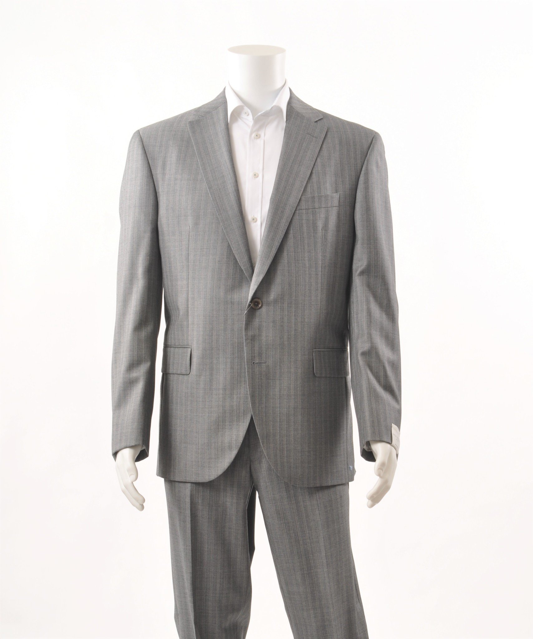 Modern Fit Grey Pin Stripe Suit
