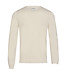 BRUUN & STENGADE Beige High V Neck Sweater