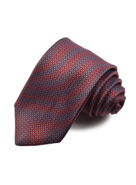DION Red Grey Silk Tie