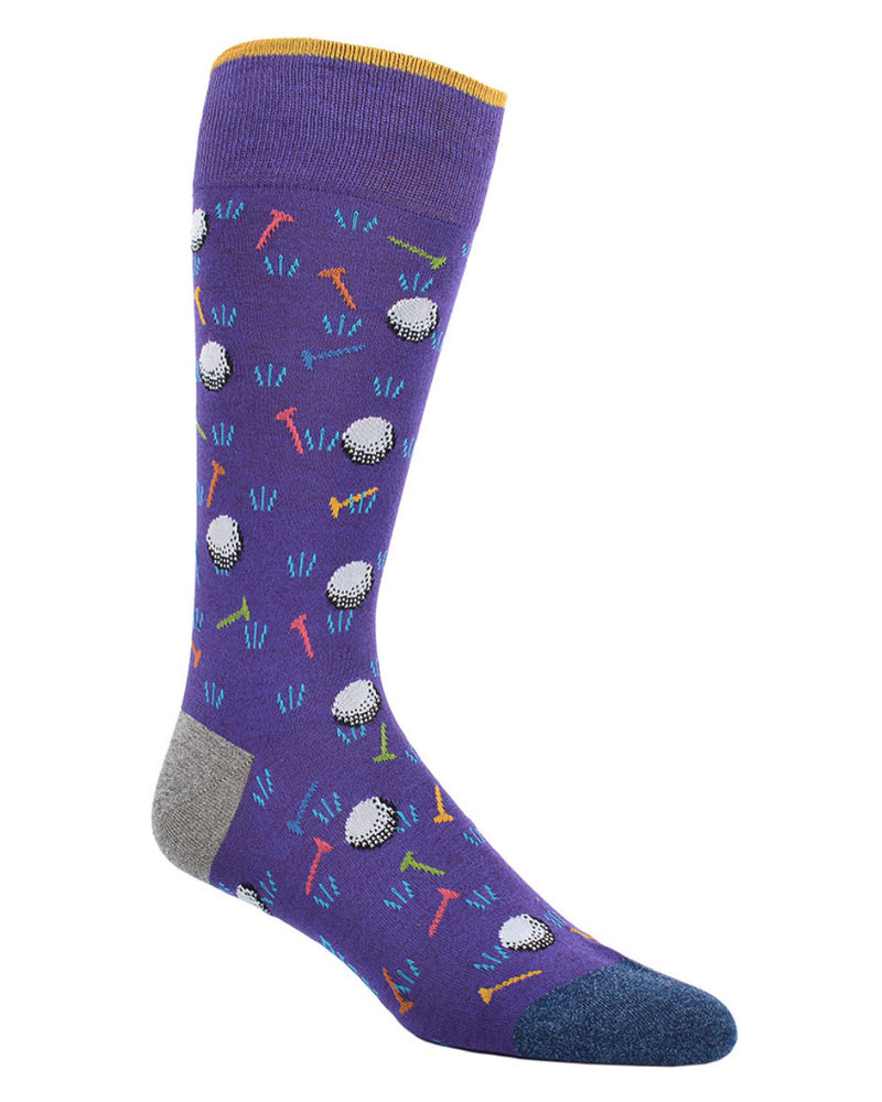 DION Purple Golf Socks