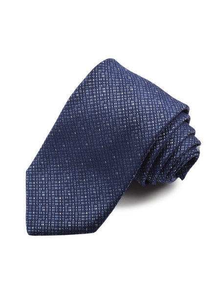 DION Navy Neat Pattern Silk Tie
