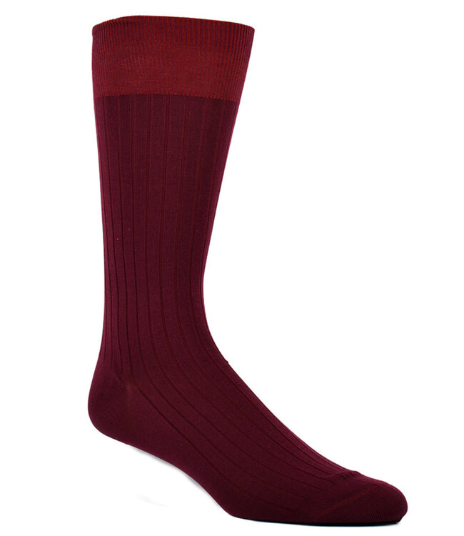 Burgundy Mid Calf Socks