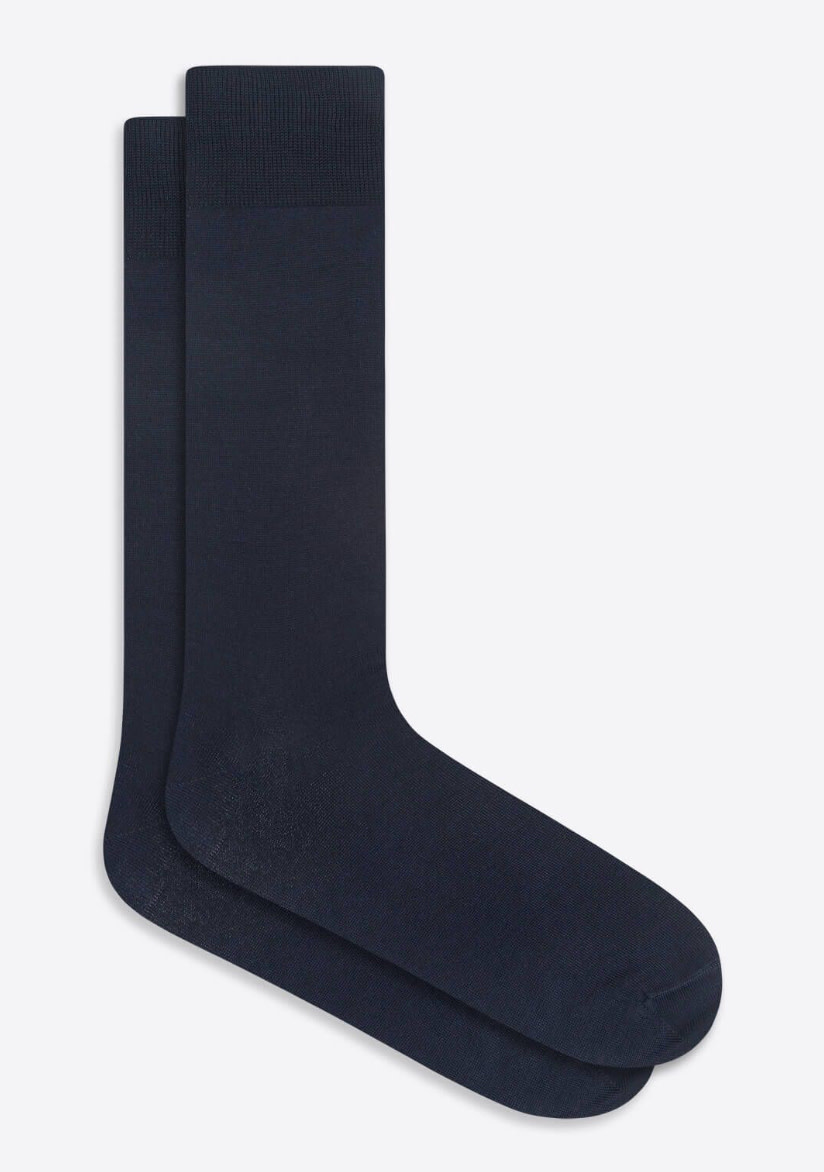 Navy Cotton Socks - Benjamin's Menswear