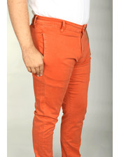 7 DOWNIE Modern Fit Flat Front Burnt Ochre Pant