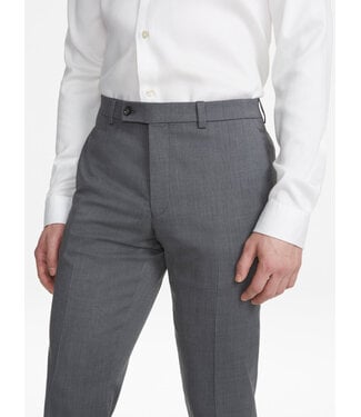 RIVIERA Modern Fit Mid Grey Washable Dress Pants