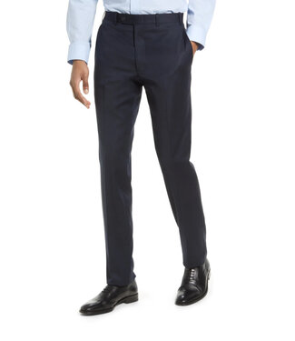 Modern Fit Navy Wool Dress Pants - Benjamin's Menswear