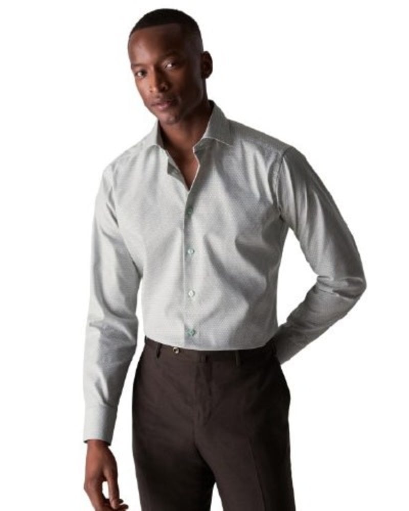 Slim Fit Light Grey Shirt - Benjamin's Menswear