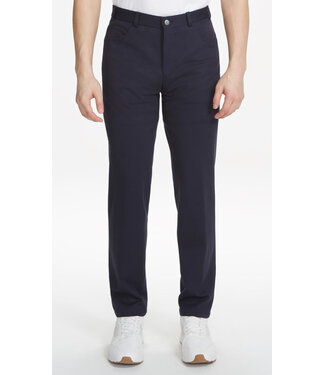 RIVIERA by JACK VICTOR Slim Fit Navy Hi-Line Pants