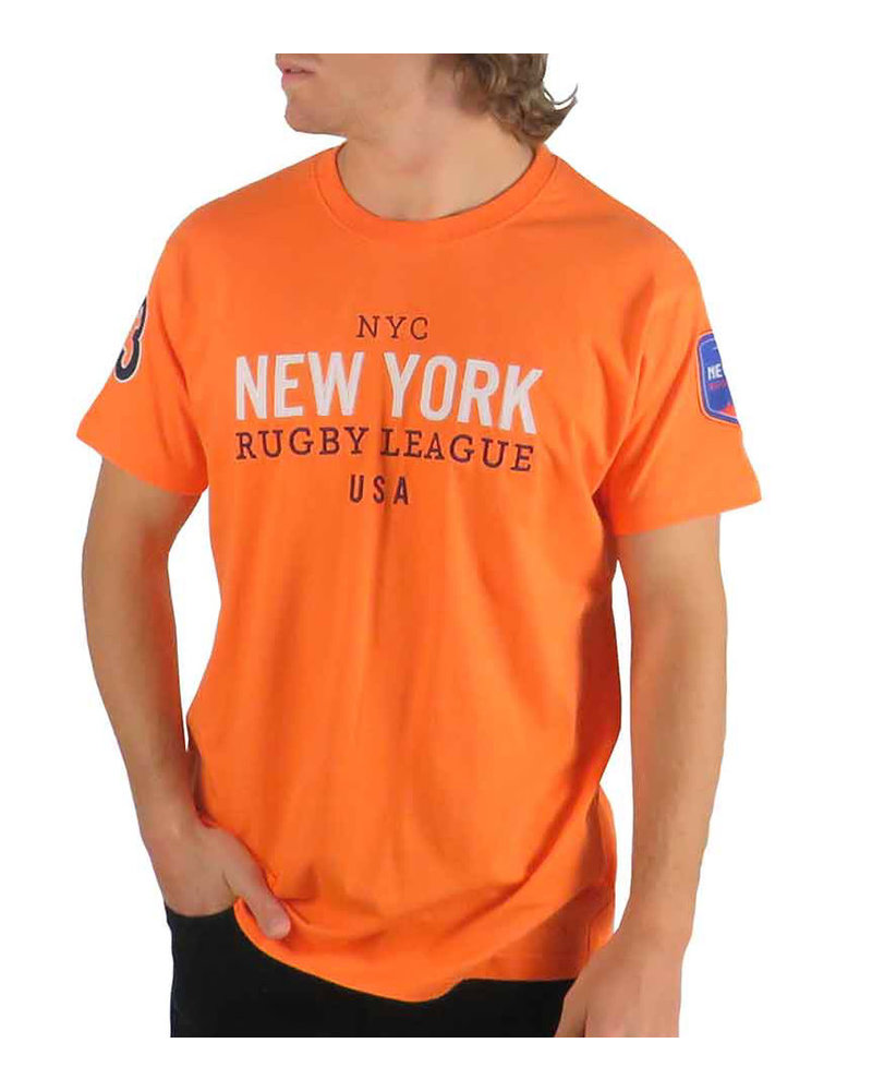ELLIS RUGBY Orange NYCRL T-Shirt