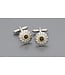 WEBER Round Silver Cufflinks