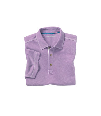 JOHNSTON & MURPHY Lavender Slub Polo