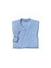 JOHNSTON & MURPHY Light Blue Slub V-Neck T-Shirt