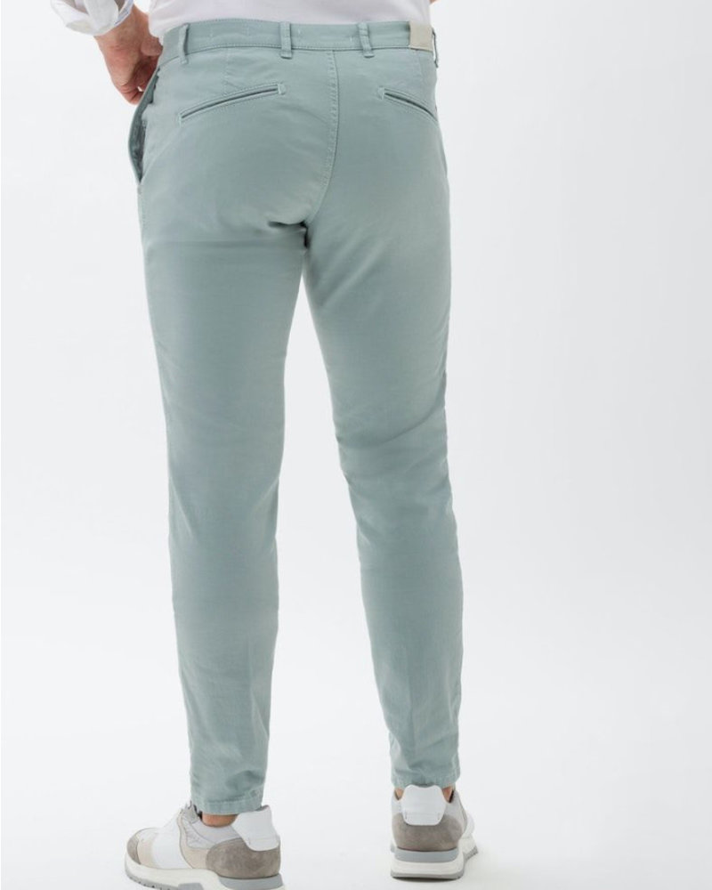 BRAX Slim Fit Iced Green Casual Pant