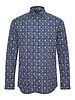 MATINIQUE Slim Fit Navy Printed Shirt
