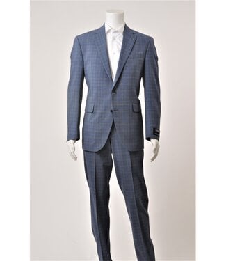COPPLEY Modern Fit Blue Attivo Glen Check Suit