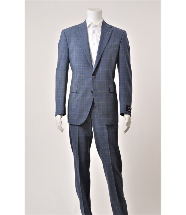 Modern Fit Blue Attivo Glen Check Suit