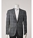 Modern Fit Grey Blue Plaid Sport Coat