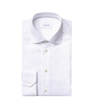 ETON Slim Fit White Twill Shirt