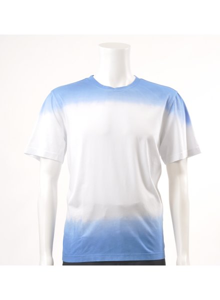 BUGATCHI Blue White T-Shirt