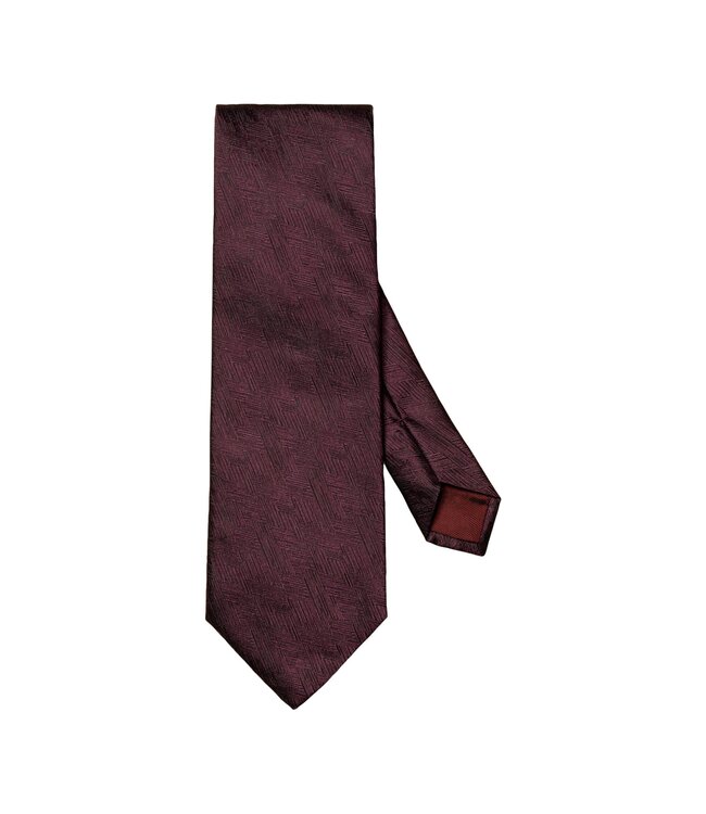 Burgundy Patterned Tie - Benjamin's Menswear