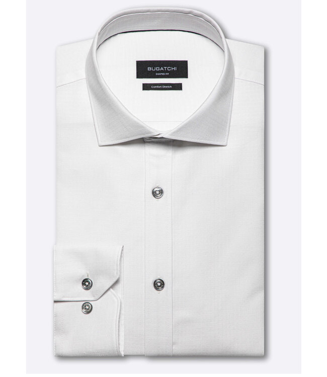 Modern Fit Tonal White Shirt